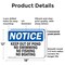 Signmission Keep Out Of Pond No Swimming No Fishing No Boating OSHA Notice Sign, Plastic, 18in W x 12in L, 2PK OS-2PACK-NS-P-1218-L-13850 - alternate 7
